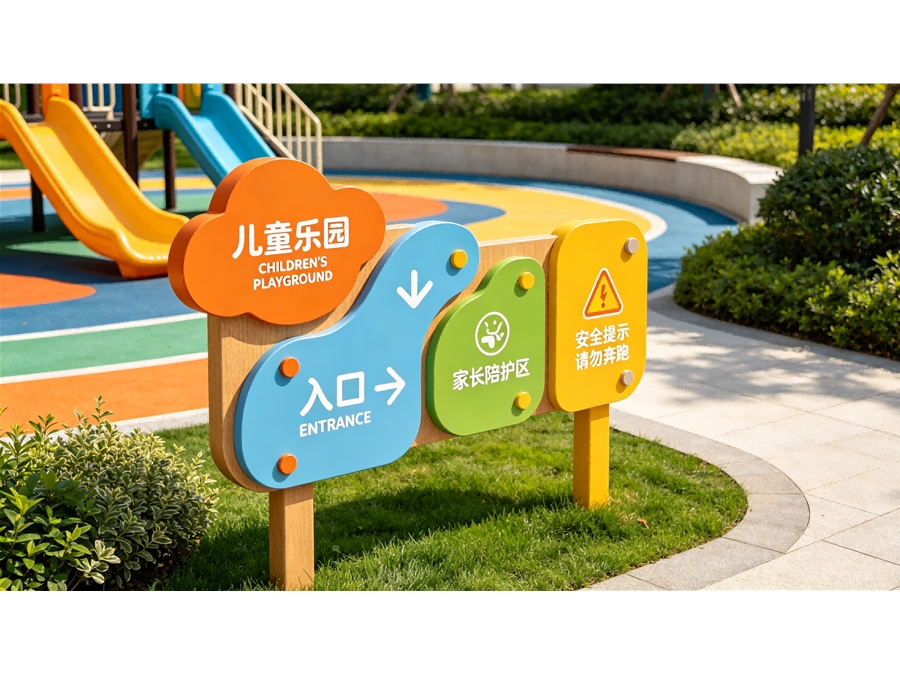 儿童乐园导视标识牌